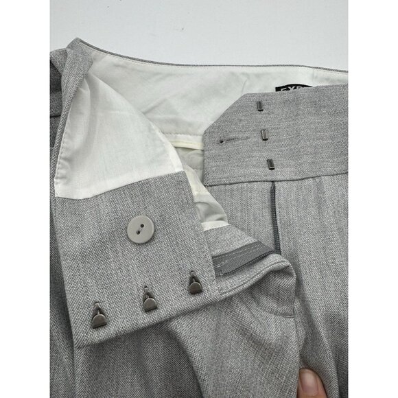 NWT $80 Express Pants Editor Trouser Flare Womens 8R Light Gray Dress Career - Picture 11 of 11